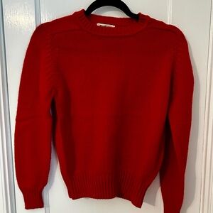 Vibrant Red Women's Crewneck Sweater